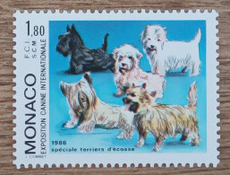 Monaco - YT N°1530 - Exposition Canine Internationale - 1986 - Neuf - Nuovi