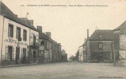 Moisdon La Rivière * Place De L'église Et Route De Châteaubriant * Auberge J.M. BERTIN - Moisdon La Riviere