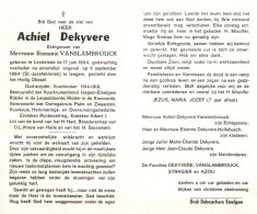 Achiel Dekyvere (1894-1964) - Devotion Images