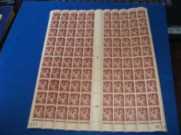 N° 653 En Feuille  De  100 Timbres Entières Neuves - Feuilles Complètes