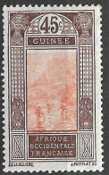 GUINEA FRANCESE - 1913 - GUADO A KITIM - CENT. 45 - NUOVO MH* (YVERT 74 - MICHEL 74) - Nuovi