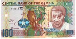 GAMBIA P29d 100 DALASI  ND   #B    Signature 17    VF  NO P.h. - Gambia