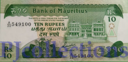 MAURITIUS 10 RUPEES 1985 PICK 35a UNC - Trinidad En Tobago