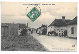 Cpa...environs D'arcis...(aube)...Le Chène...grande Rue...(coté Ouest)...1910...animée...(café Gillard)... - Sonstige & Ohne Zuordnung