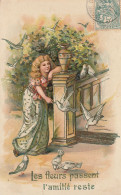 CPA - Illustrateur  - Style Viennoise- Enfant  - Gaufrée - Before 1900