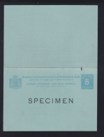 Niederländisch-Indien Specimen Ganzsache Ungebraucht - Netherlands Indies