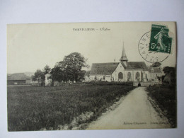 Cpa...Torvilliers...(aube)...l'église..(entrée Du Village)... - Other & Unclassified