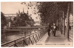 CPA 29 - QUIMPER (Finistère) - 34. Boulevard De L'Odet, Les Passerelles - LL - Quimper