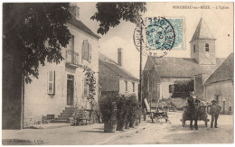 CPA 21 - MIREBEAU SUR BEZE (Côte D'Or) - L'Eglise (animée, Attelage) - Mirebeau