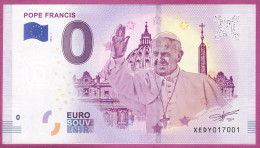 0-Euro XEDY 2018-1 POPE FRANCIS - PAPST FRANZISKUS - Privatentwürfe