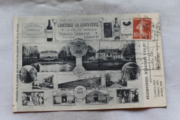 Cpa 1911, Château La Louvière, Récompenses, Médailles Obtenus Aux Expositions, Publicité, Gironde 33 - Publicité