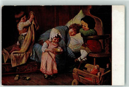 39180908 - Der Eingebildete Kranke  Kinderspiele Puppen AK - Kaulbach, Hermann