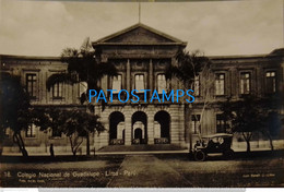 198043 PERU LIMA COLEGIO NACIONAL DE GUADALUPE POSTAL POSTCARD - Perú