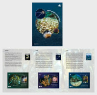 Portugal Azores Madeira 2024 Europa CEPT Underwater Fauna Set Of 3 Stamps And 3 Block's MNH In Special Folder - Booklets