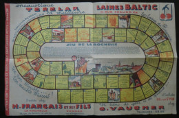 Plan De La Rochelle Des Années 1950 Jeu De L'Oie Publicités Magasins Impr Néolitho Rue De Tunis En Parfait état - Dépliants Turistici