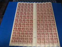 N° 653 En Feuille  De  100 Timbres Entières Neuves - Hojas Completas