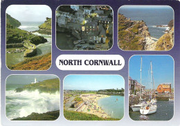 SCENES FROM NORTH CORNWALL, ENGLAND. USED POSTCARD My6 - Autres & Non Classés