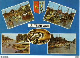 17 LA TREMBLADE N°101 Multivues Et Blason Bateaux De Pêche Huître Avec Perle Renault 4L Camionnette VOIR DOS - La Tremblade