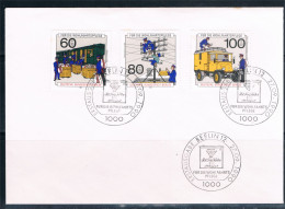 GERMANIA  Berlino 1990. Serie "Storia Delle Posta", Annullo Commemorativo Fdc. - 1981-1990