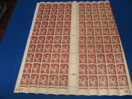 N° 653 En Feuille  De  100 Timbres Entières Neuves - Full Sheets