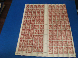 N° 653 En Feuille  De  100 Timbres Entières Neuves - Fogli Completi