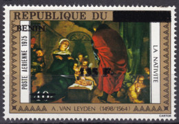 BENIN 1994 1995 MICHEL 594 135F /40F Val 60€ - LA NATIVITE 1975 VAN LEYDEN - OVERPRINTED OVERPRINT SURCHARGE MNH - Bénin – Dahomey (1960-...)