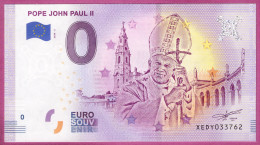 0-Euro XEDY 2020-2  POPE JOHN PAUL II - PAPST JOHANNES PAUL II. - Essais Privés / Non-officiels