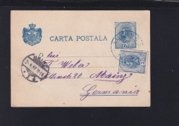 Rumänien Romania GSK 1896 Ruginoasa Nach Deutschland - Covers & Documents