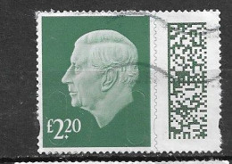 GB 2023 KC Lll DEFINITIVE £2.20 SECURITY BARCODE - Gebruikt