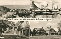 73031505 Sassnitz Ostseebad Ruegen Seeblick Fischereihafen Promenade Rathaus Und - Sassnitz