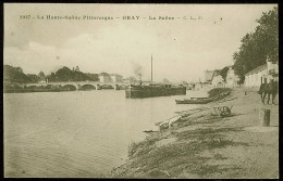 70 - B1651CPA - GRAY - 2027 - La Saone - Halage Péniche - Très Bon état - HAUTE-SAONE - Gray