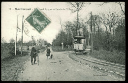 93 - T2459CPA - MONTFERMEIL - Boulevard BARGUE Et Entrée Du Village (tramway) - Parfait état - SEINE-SAINT-DENIS - Montfermeil