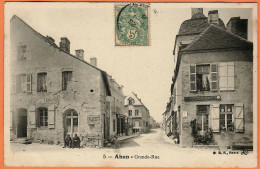 23 - B34559CPA - AHUN - Grande Rue - Débit De Tabac - Très Bon état - CREUSE - Altri & Non Classificati