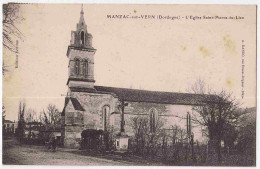 24 - B32514CPA - MANZAC SUR VERN - Eglise Saint Pierre Es Lien - Bon état - DORDOGNE - Otros & Sin Clasificación