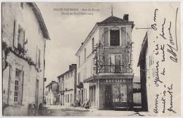 79 - B18170CPA - SAUZE VAUSSAIS - Rue Du Baron - Route De Chef-boutonne - Magasin ROUGIER - Très Bon état - DEUX-SEVRES - Sauze Vaussais