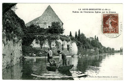 37 - B4147CPA - LA HAYE DESCARTES - Ruines De L'ancienne église Sur La Creuse - Laveuses - Très Bon état - INDRE-ET-LOIR - Otros & Sin Clasificación