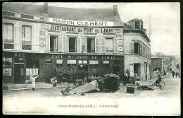 78 - T2343CPA - LIMAY MANTES - L'arrêt Forcé - Maison CLEMENT - Café Du Pont De Limay - Bon état - YVELINES - Limay