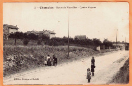 91 - B34640CPA - CHAMPLAN - Route De Versailles - Quatre Maisons - Très Bon état - ESSONNE - Other & Unclassified