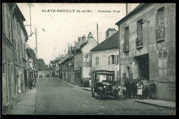 77 - T2093CPA - CLAYE SOUILLY - Grande Rue (Bureau Des Autobus - Garage Floutard) - Très Bon état - SEINE-ET-MARNE - Claye Souilly