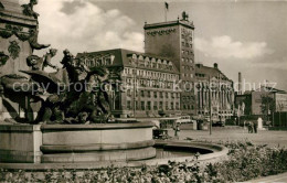 73031456 Leipzig Karl Marx Platz Mit Hochhaus Und Mende Brunnen Leipzig - Leipzig