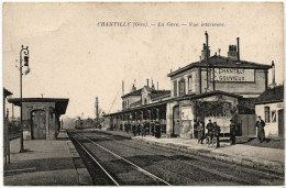 60 - T26377CPA - CHANTILLY - La GARE - Vue Intérieure - Train - Très Bon état - OISE - Chantilly