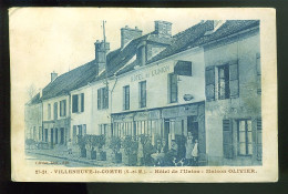 77 - B1229CPA - VILLENEUVE LE COMTE - 2721 - Hotel De L'Union - Maison OLIVIER - Assez Bon état - SEINE-ET-MARNE - Other & Unclassified