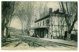 83 - T3273CPA - BRIGNOLES - La Gare - Bon état - VAR - Brignoles