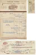 Facture , Document , Courrier :  Fabrique D'armes Humber à Saint Etienne (Loire) , Envoyé à Neuchâtel En Bray - France . - 1950 - ...