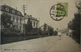 Mersch (Luxembourg) Avenue De La Gare 1908 - Sonstige & Ohne Zuordnung