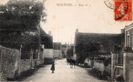 38807-ZE-21-MOLESME.-Rue--------------animée-troupeau De Vaches------environ 270 Habitants - Andere & Zonder Classificatie