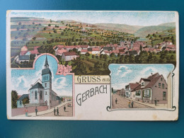 Gruss Aus Gerbach , Lithographie , Warenhaus Scheidel - Sonstige & Ohne Zuordnung