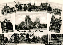 73031225 Erfurt Rathaus Junkersand Anger Kaufmannskirche Dom Marienbild  Erfurt - Erfurt