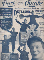 Revue PARIS QUI CHANTE N°303  Du 22 Novembre 1908  Spécial DUFLEUVE (CAT4088 /303) - Música