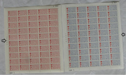 Denmark 1966 Red Cross; Set Of 2; Full Sheet; MNH(**) - Folded. - Red Cross